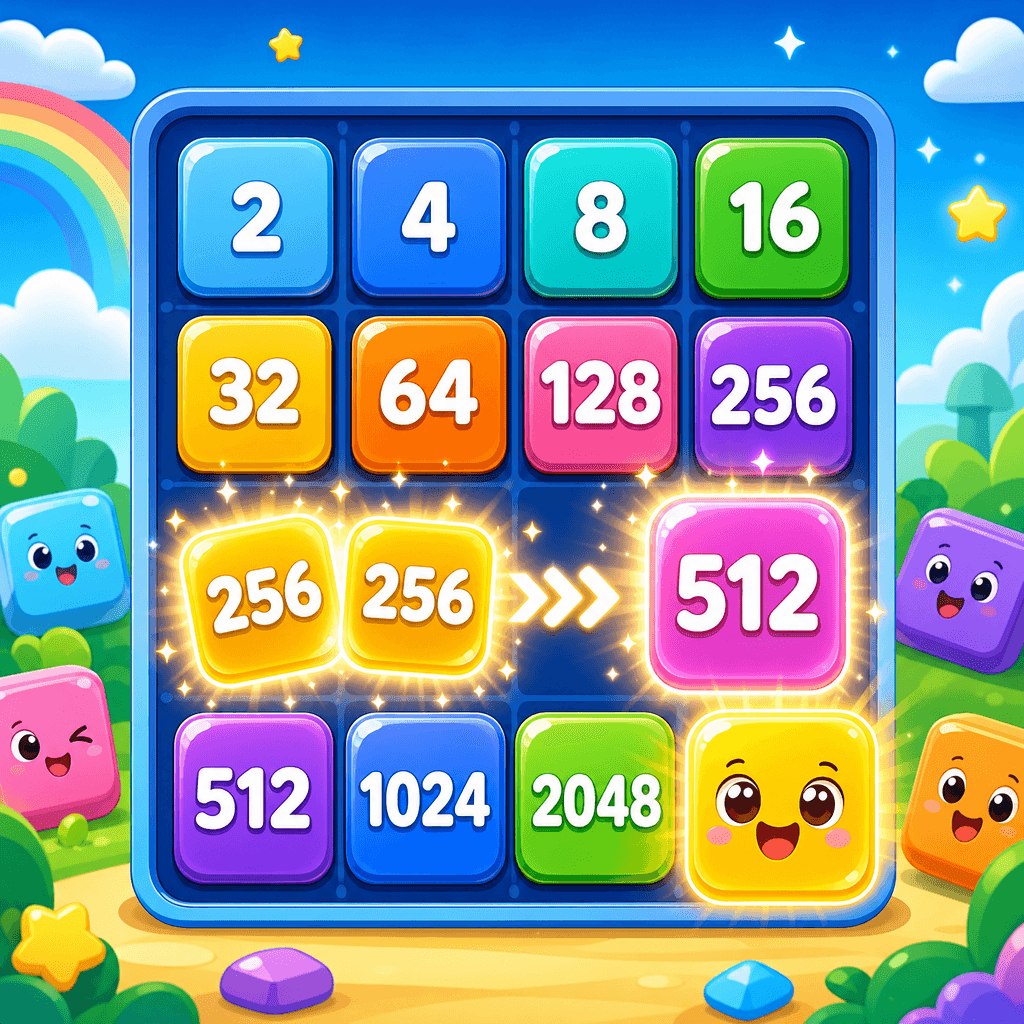 2048 Bulmacası - Defnik Game Türkiye sayı bulmaca oyunu - matematik ve strateji