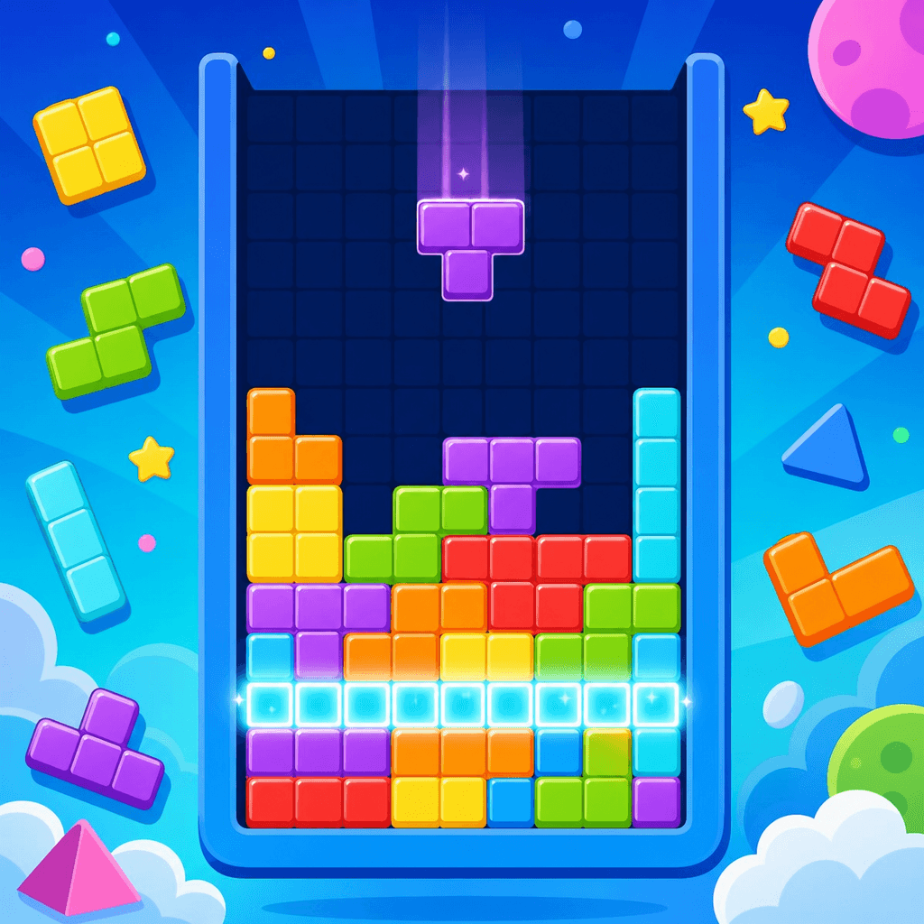 Tetris - Defnik Game Türkiye blok bulmaca çocuk oyunu - uzamsal düşünme