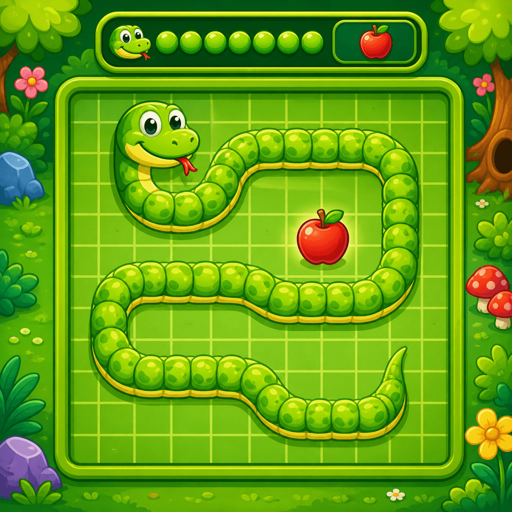 Yılan Oyunu - Defnik Game Türkiye klasik arcade çocuk oyunu - refleks geliştirici