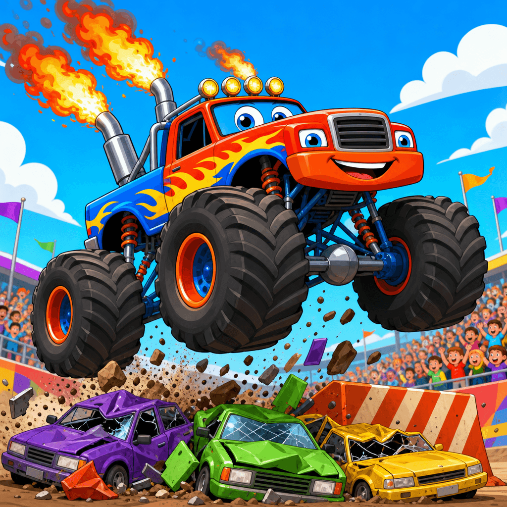 Monster Truck - Defnik Game Türkiye dev tekerlek aksiyon çocuk oyunu